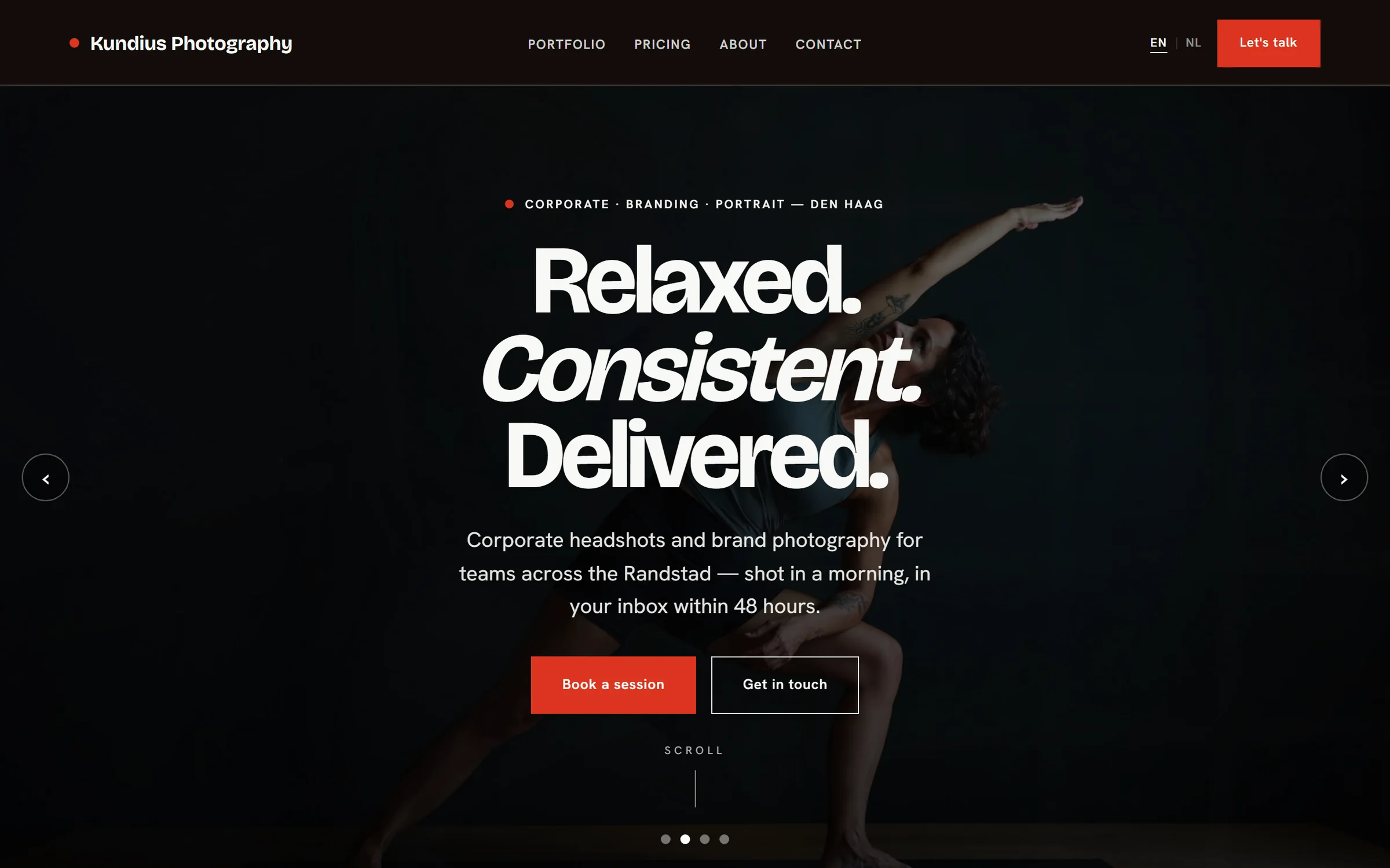 The Kundius Photography website