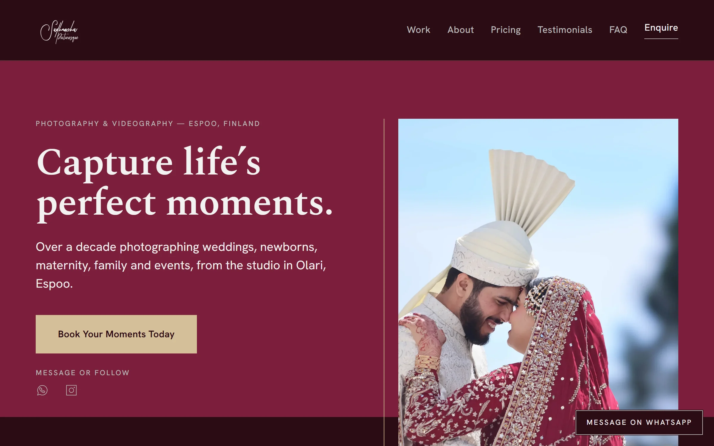 The Sudhanshu Picturesque website